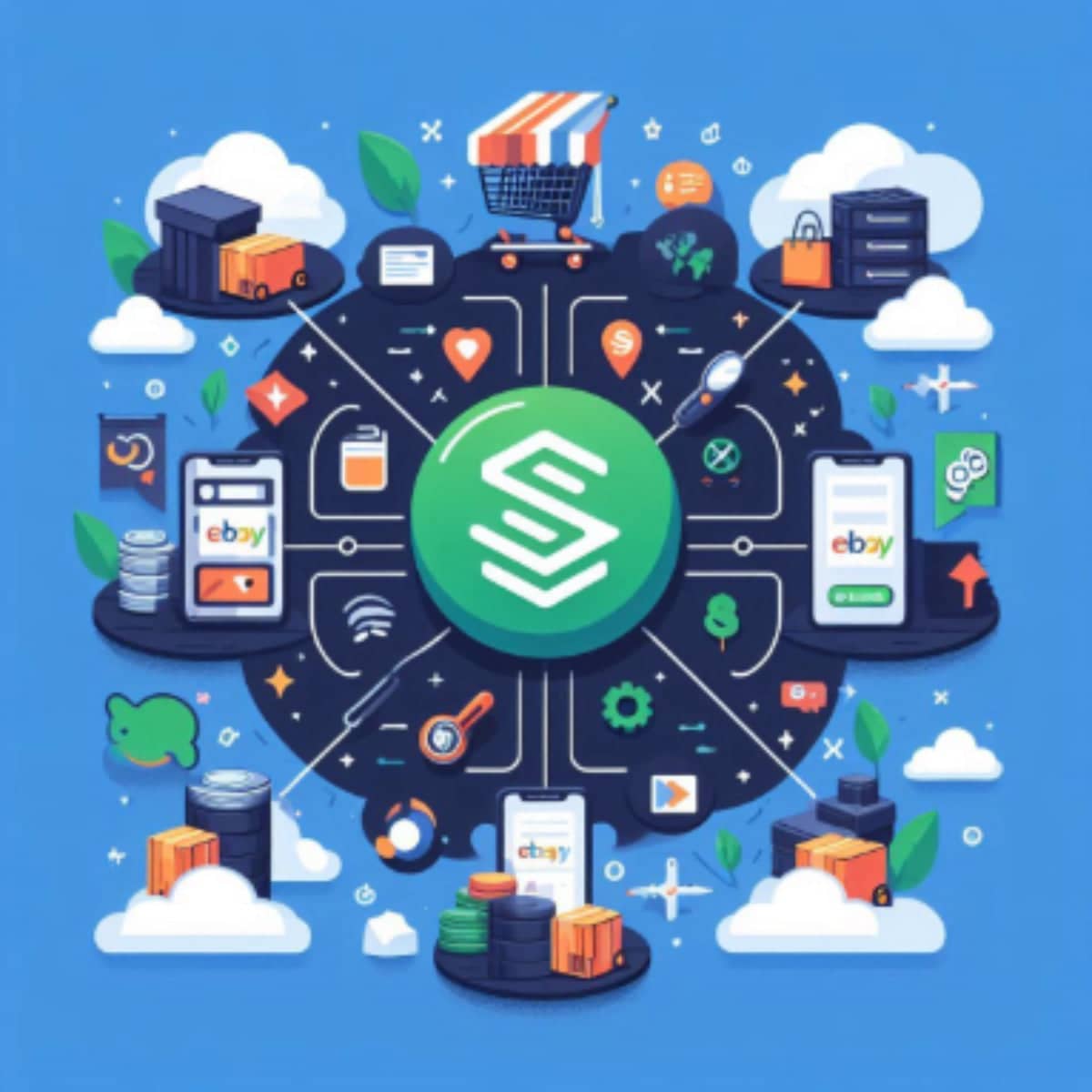 Sync products, orders, and inventory from various platforms in one place, then distribute seamlessly logo