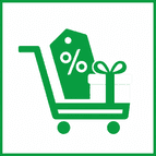 automatic discount display logo