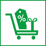 automatic discount display logo