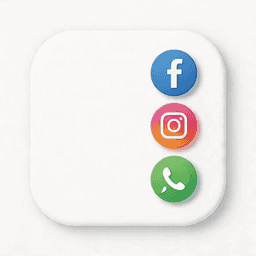 Floating: Social Icons & CTA logo
