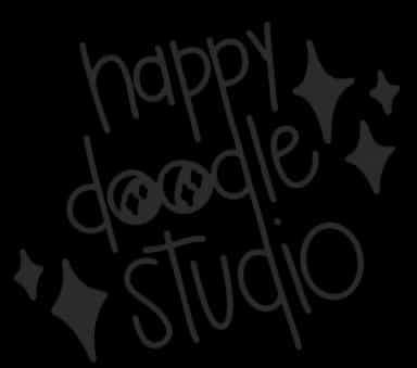 happy doodle studio logo