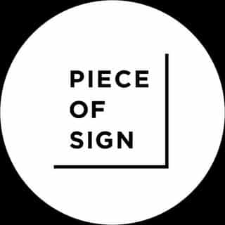 PIECE OF SIGN logo
