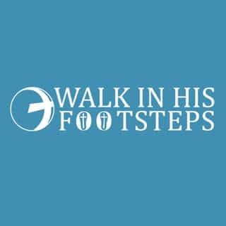Walk In His Footsteps logo