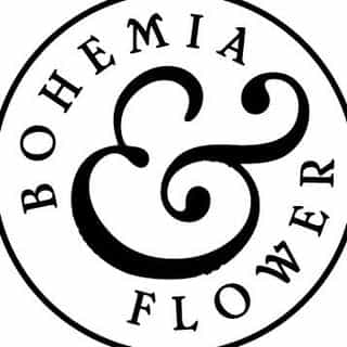 Bohemia and Flower logo