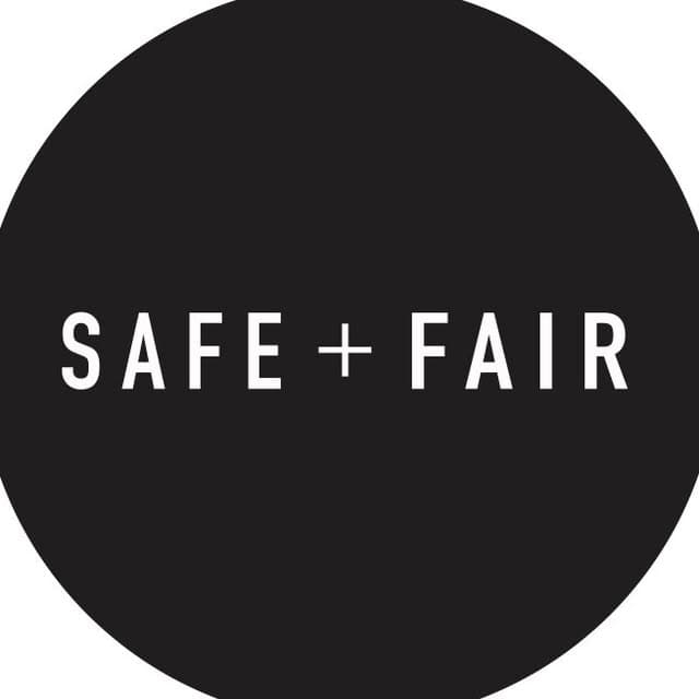 Safe + Fair logo