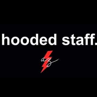 hooded staff. logo
