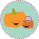 The Frosted Pumpkin Stitchery logo
