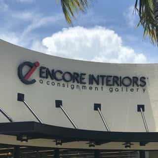 Encore Interiors, a consignment gallery logo
