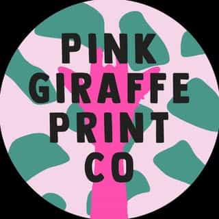 Pink Giraffe Print Co logo