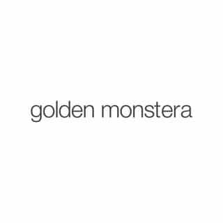 golden monstera logo