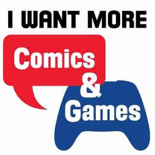 I Want More Comics & Games logo