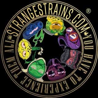 Strange strains 420 logo
