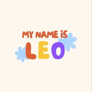 My name is Leo logo