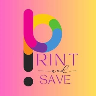 Print and Save logo
