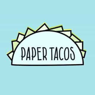 Paper Tacos Spanish Greeting Cards logo
