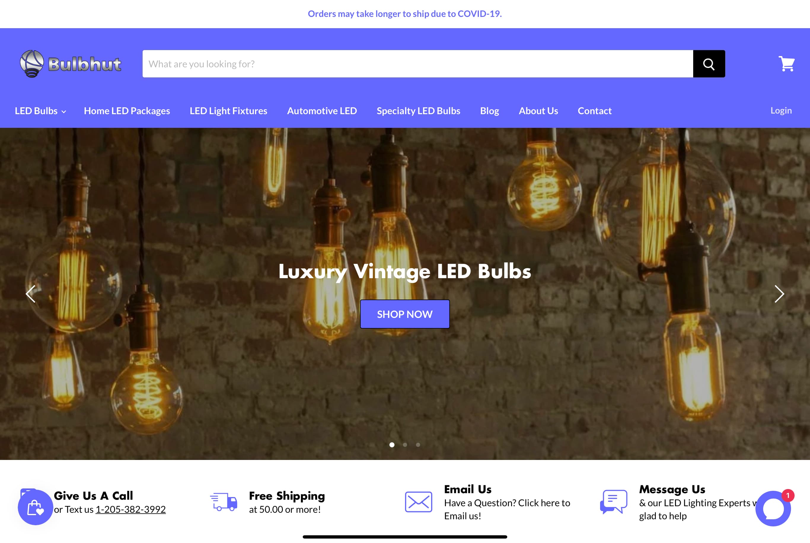 BulbHut.com screenshot 1