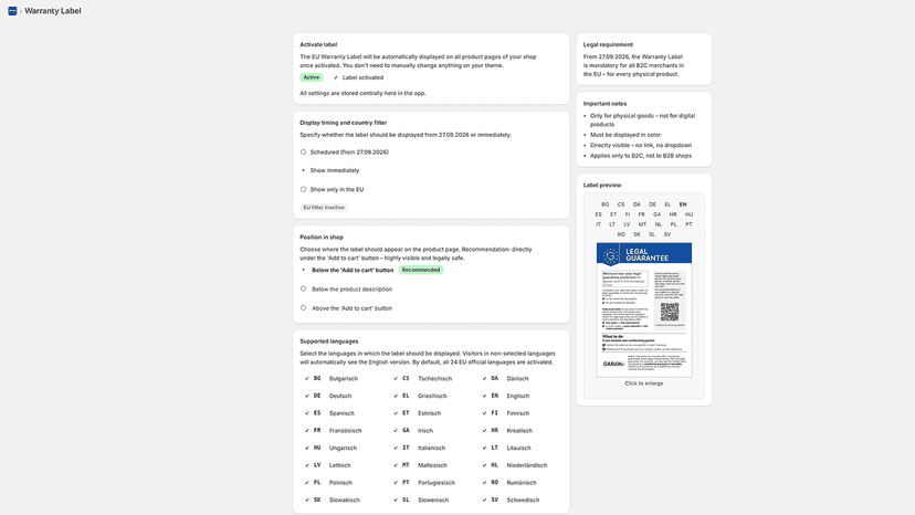 Configure everything