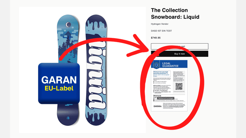 Adds the EU-GARAN warranty label