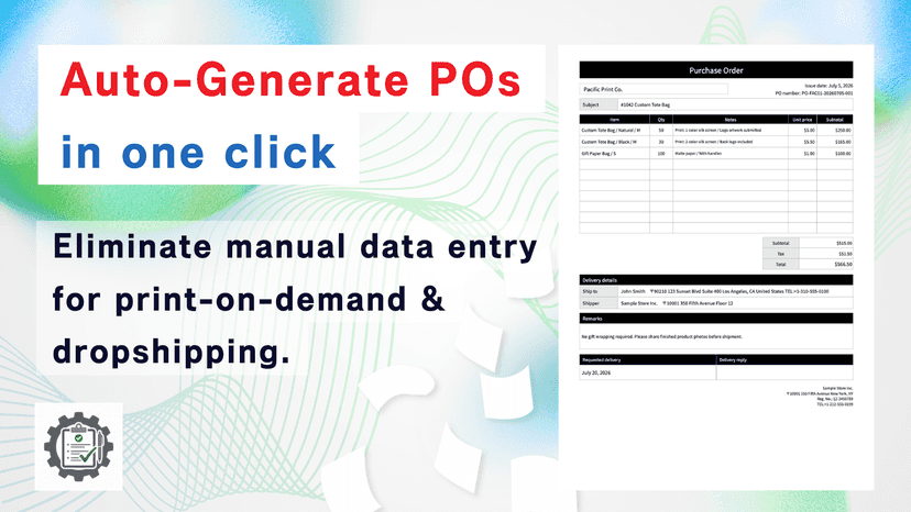 auto-generate pos in one click