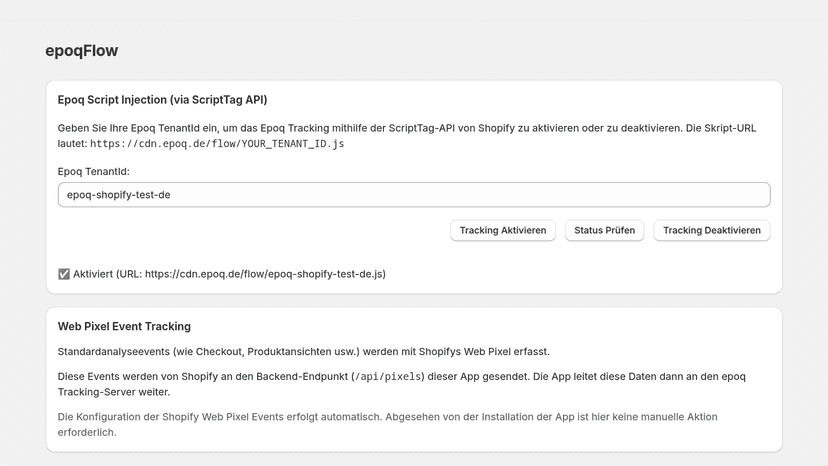 easy way to enable epoq services