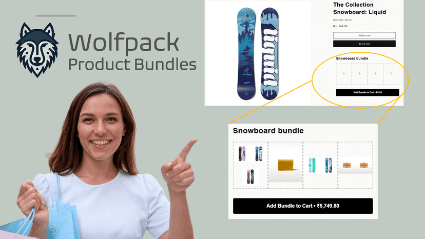 Wolfpack product bundle's interactive UI designed for customers