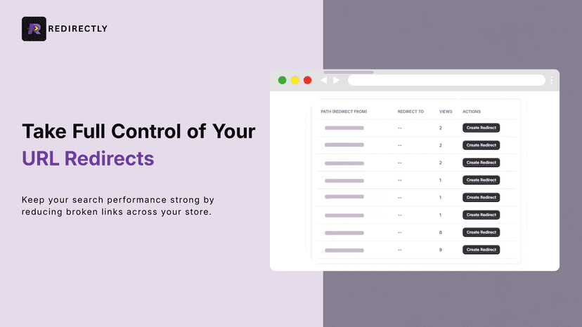 Manage and control URL redirects easily with Redirectly
