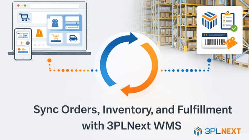 Order, inventory, and fulfillment sync with 3PL Next WMS
