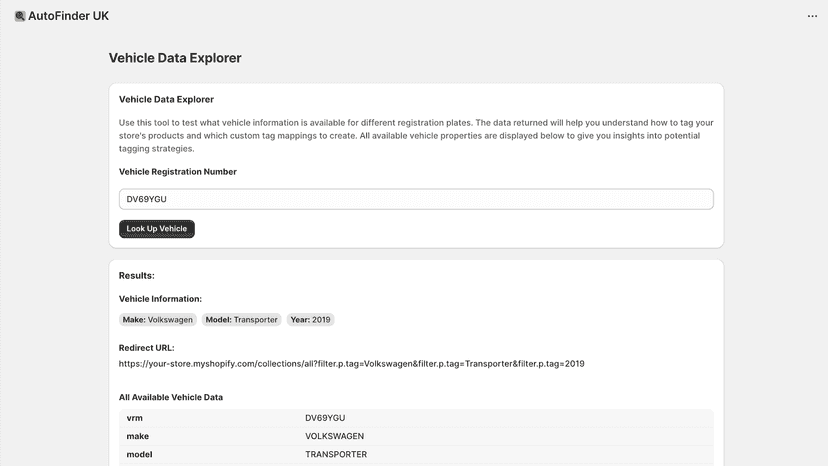 AutoFinder UK Vehicle Data Explorer