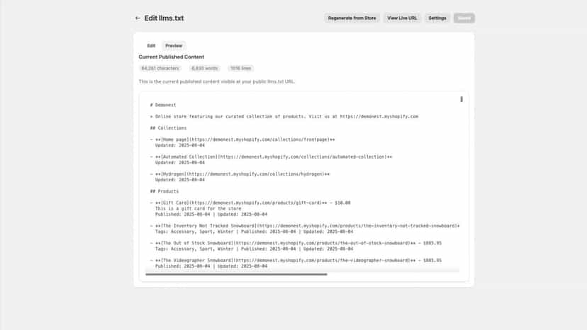 Make your shopify Store AI-Discoverable