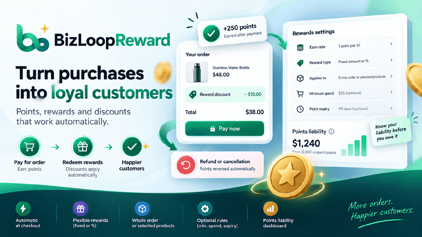 Loyalty rewards apply automatically at checkout