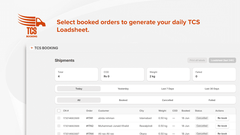 Select-orders-to-create-a-TCS-loadsheet