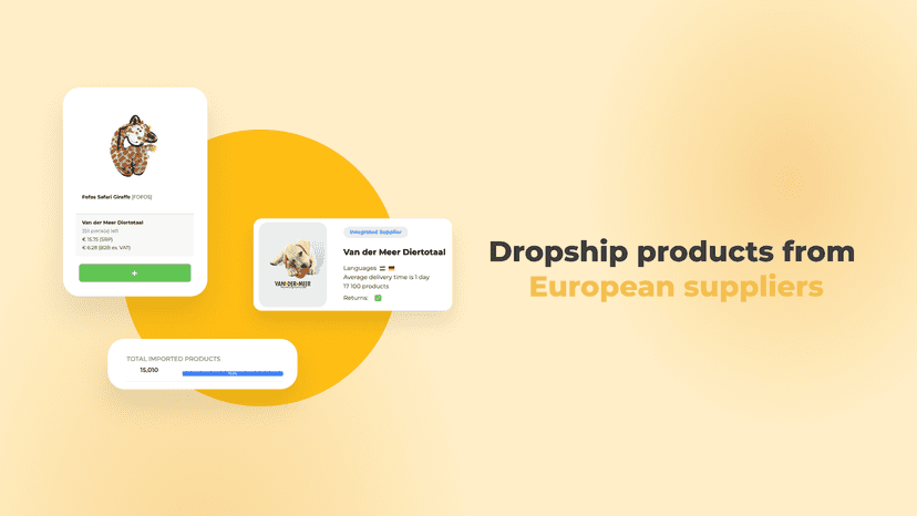 View suppliers and import products to your store