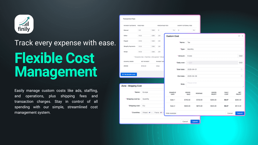 Finily - See your net profit clearly.