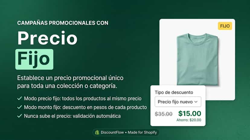 Precio fijo