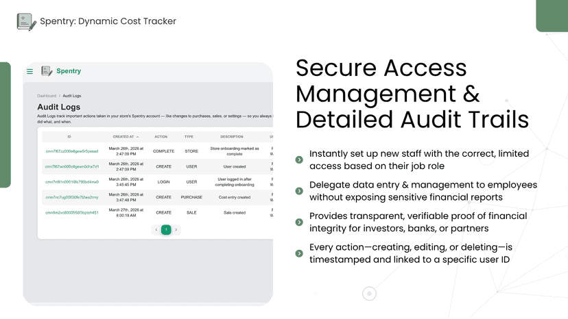 Secure access management and detailed audit logs