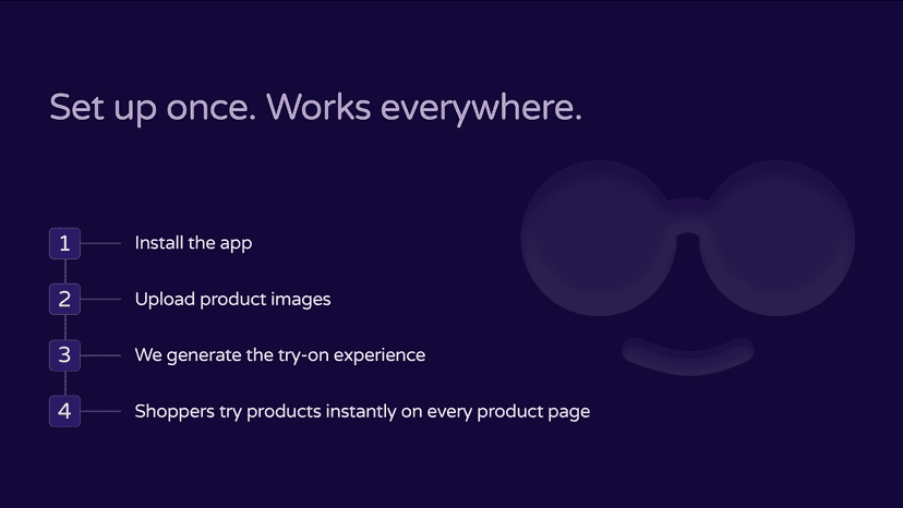 Key features of the eyewear try-on app for Shopify