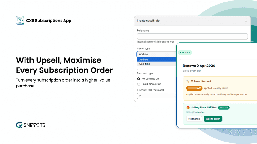 Maxmize Subscription Order