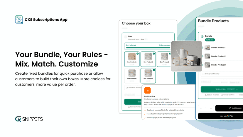 Your Bundle Your Rules - Mix Match Customize