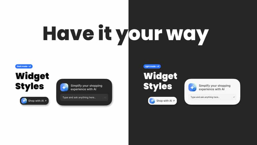 Different Sellto Widget Style Preset Options