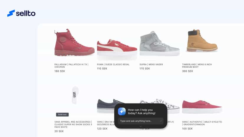 Sellto Guide on a storefront