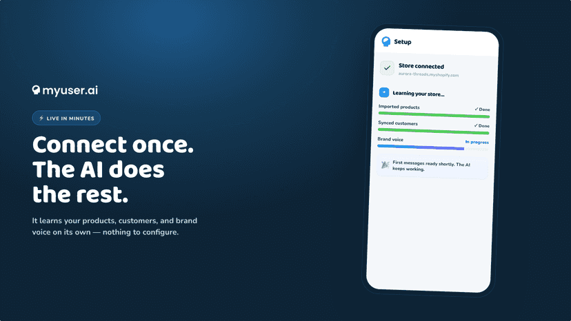 Setup screen on a phone as the AI learns your store