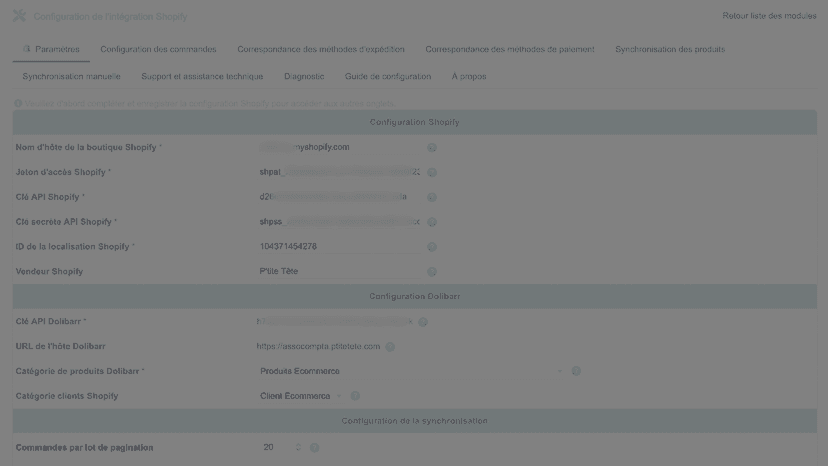Dolibarr Module Configuration