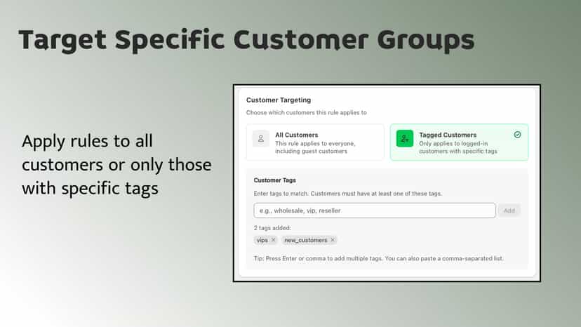 Target specific customers