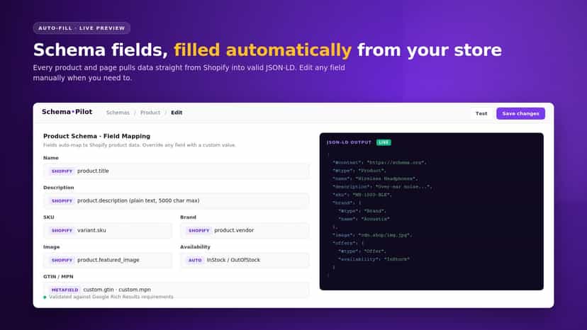 Auto-fill editor