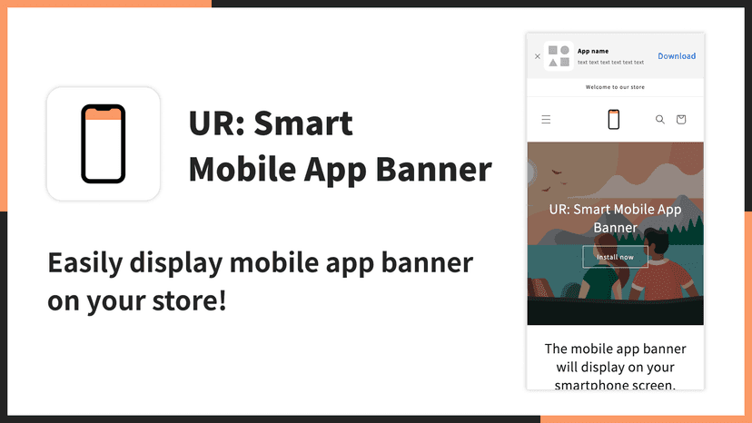 UR: Smart Mobile App Banner|Easily display mobile app banner.