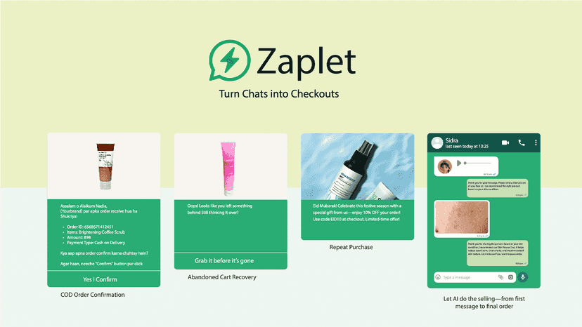 Turn chats into checkout
