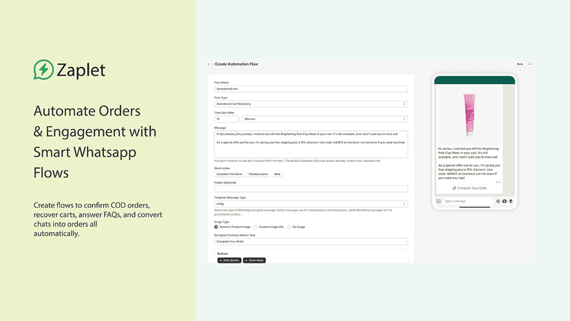Automate orders and engagement with smart WhatsApp flows