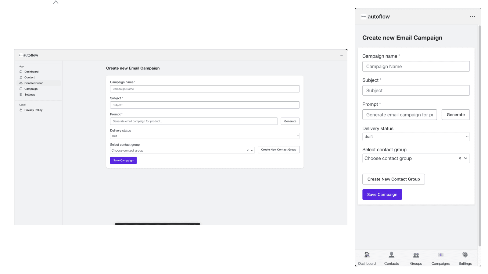 creating email campaign