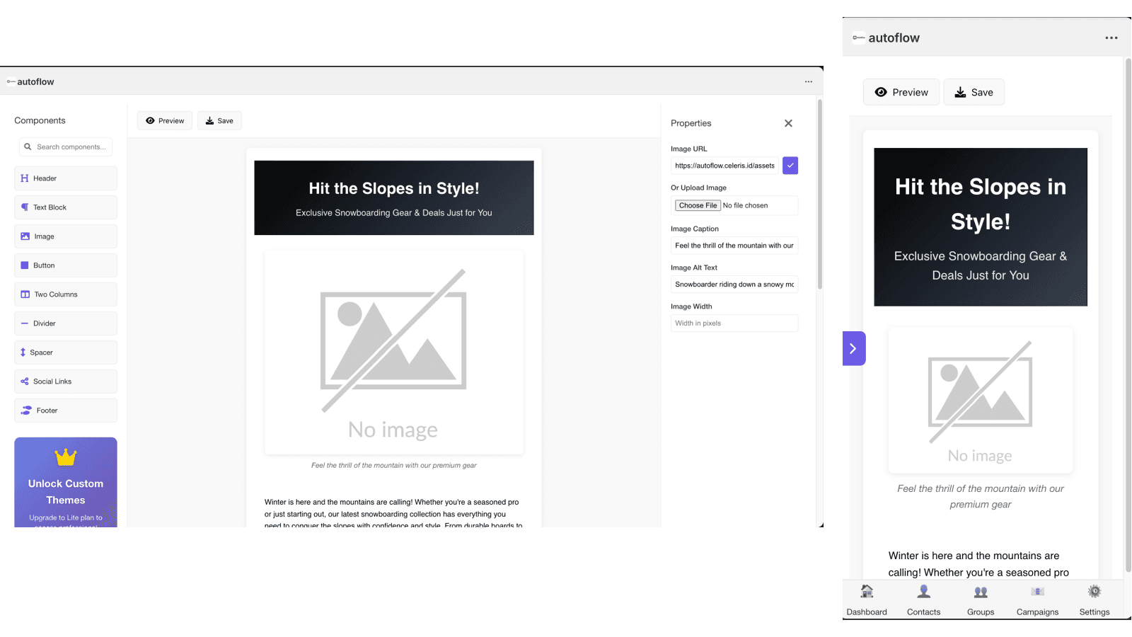 email campaign builder