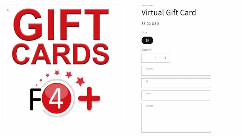 Sell Virtual Gift Card Online!
